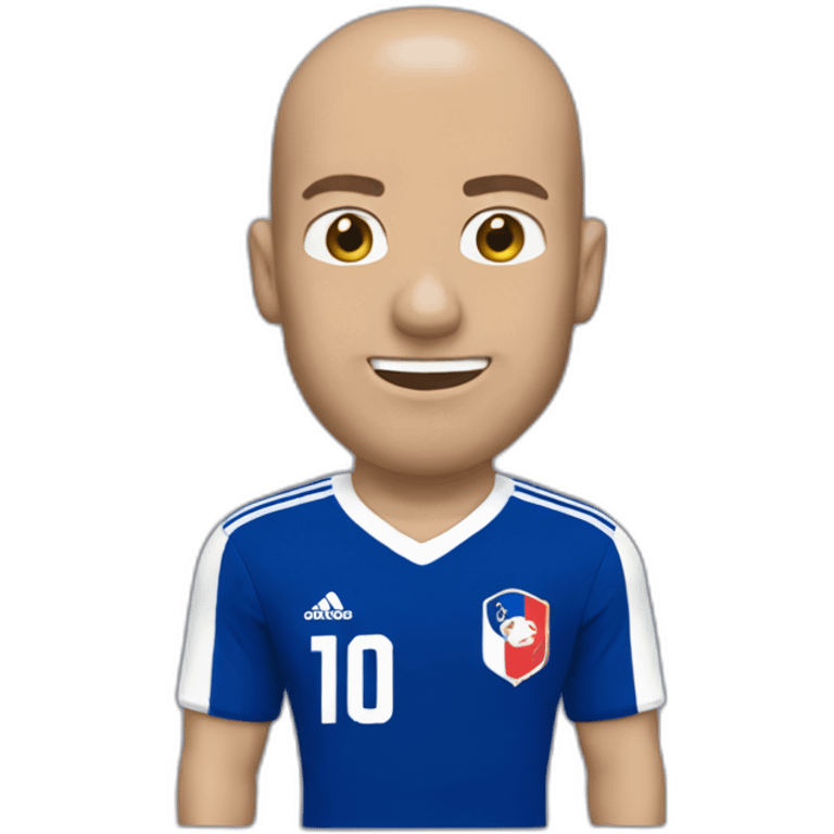 Zinedine Zidane with France 98 shirt emoji