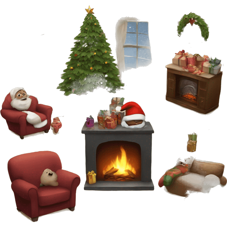 cosy christmas things emoji