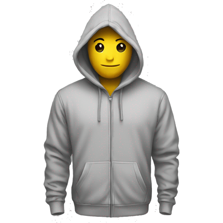 Hoodie grey  emoji