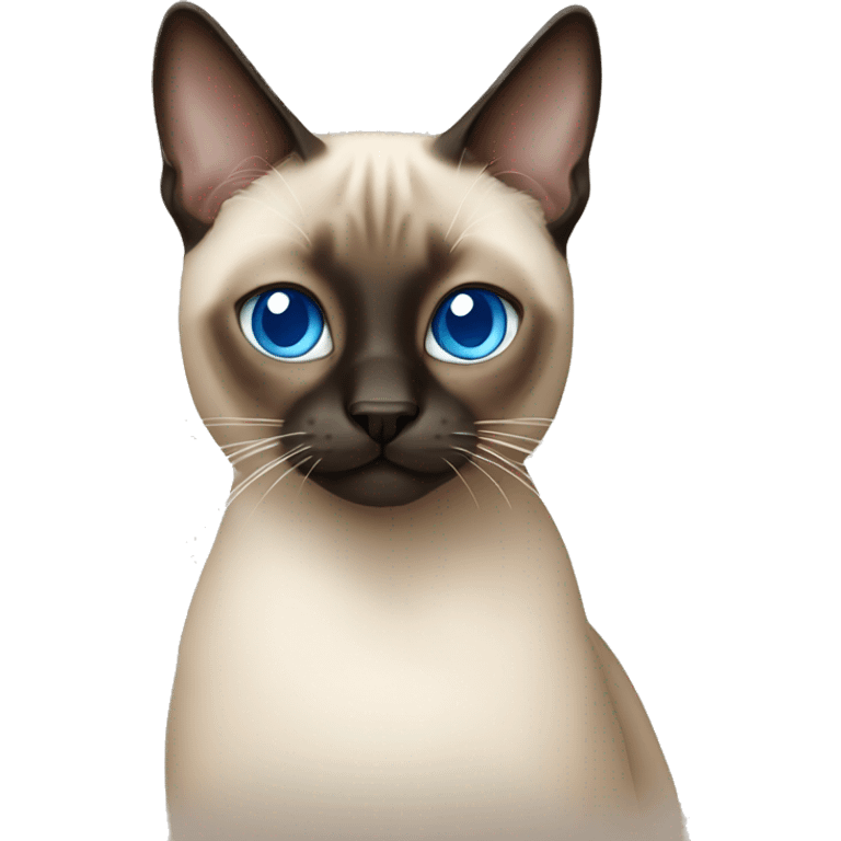 Siamese cat with blue eyes emoji