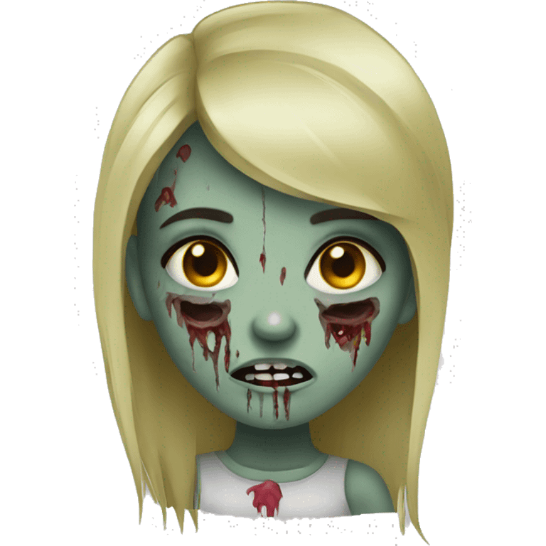 Girl zombie emoji