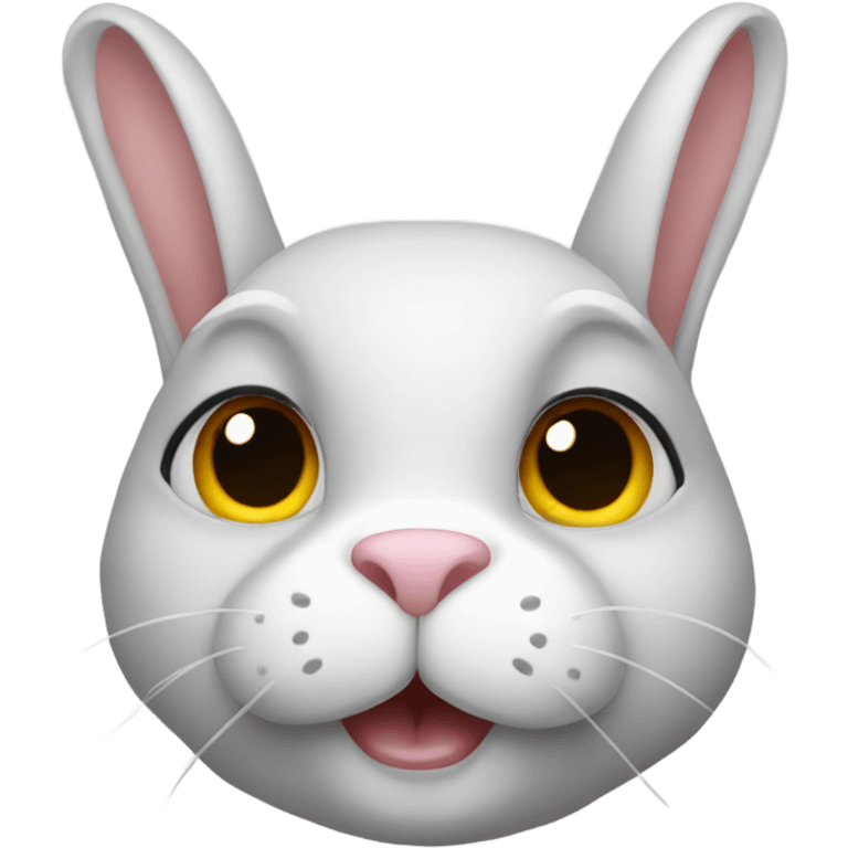 Rabbit with satina emoji