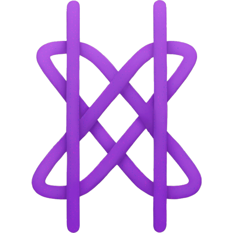 An icon featuring a purple line with three connected circles, forming a Y shape emoji