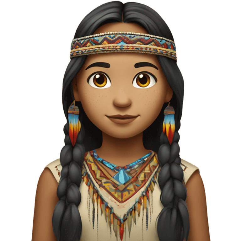 Native American girl emoji