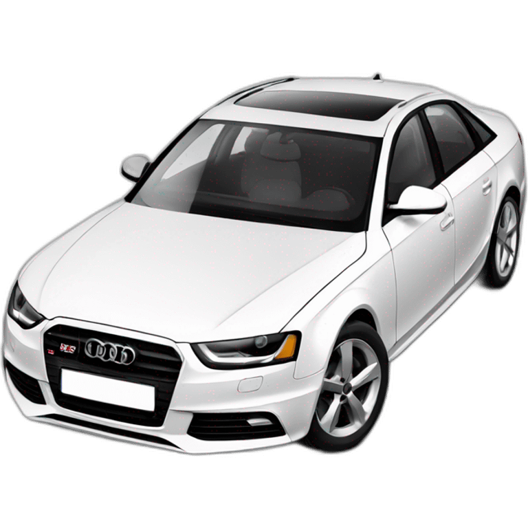 Audi a4 white emoji