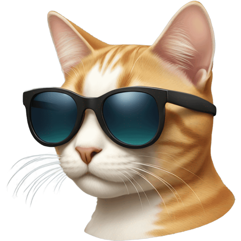 Cat with sunglasses emoji