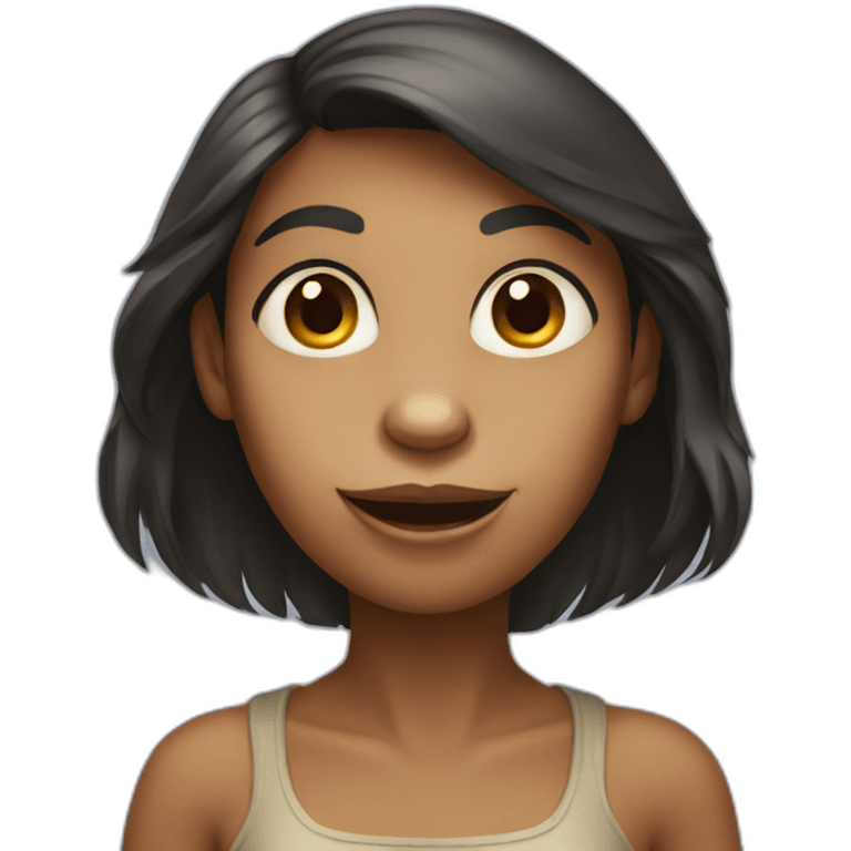 pretty female ape emoji