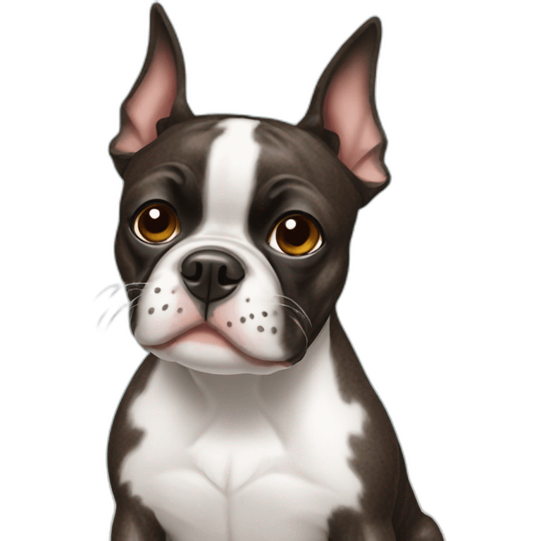 brindle boston terrier emoji