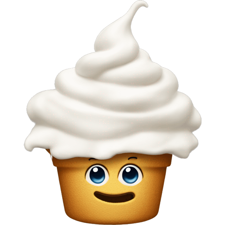 Whip Cream smiing  emoji