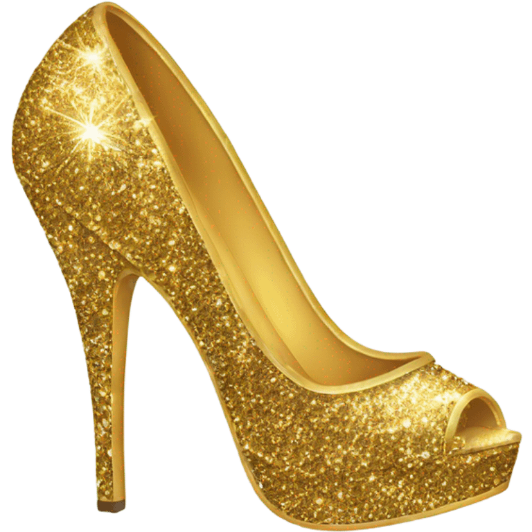 Very high glitter heels emoji