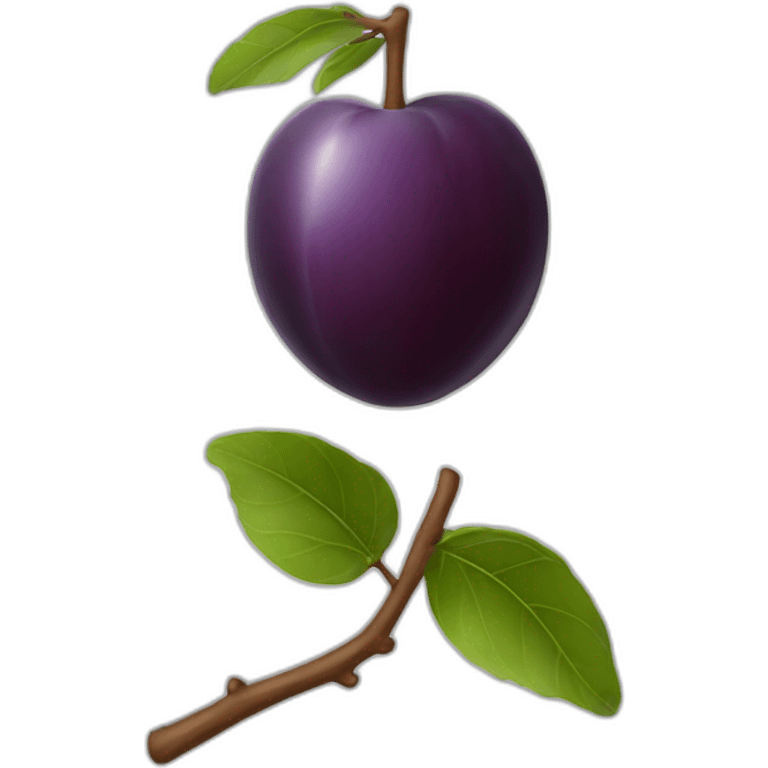 Plum emoji