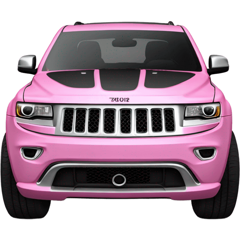 Pink jeep grand Cherokee with black trim emoji