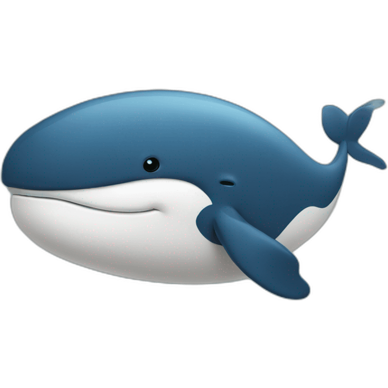 whale with a cellphone emoji