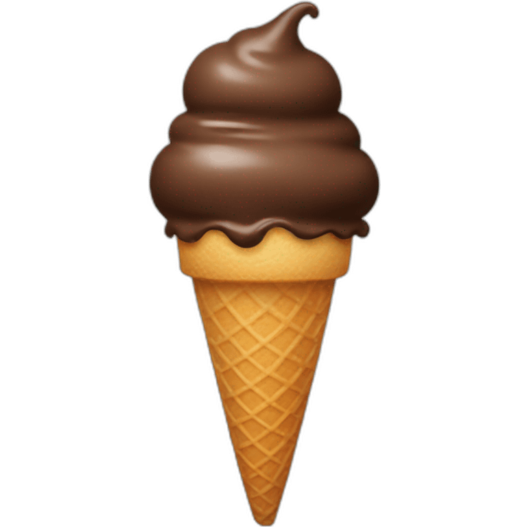 Poop ice cream cone emoji