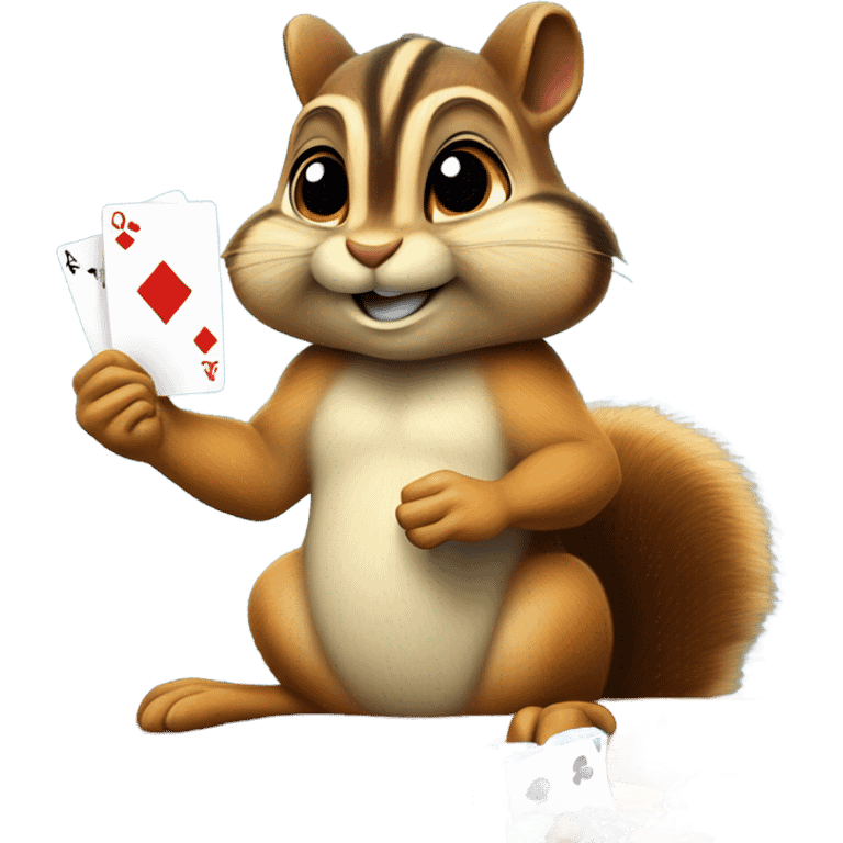 Chipmunk gambling emoji