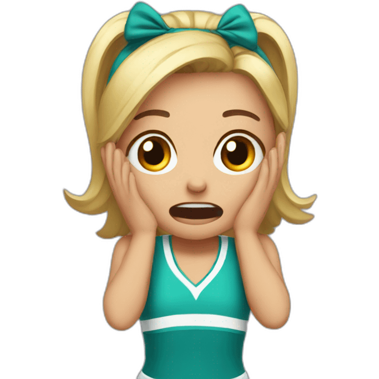 Cheerleader crying  emoji