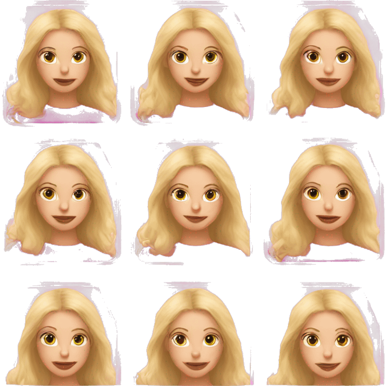 Blonde beautiful girl with pink tarot cards  emoji