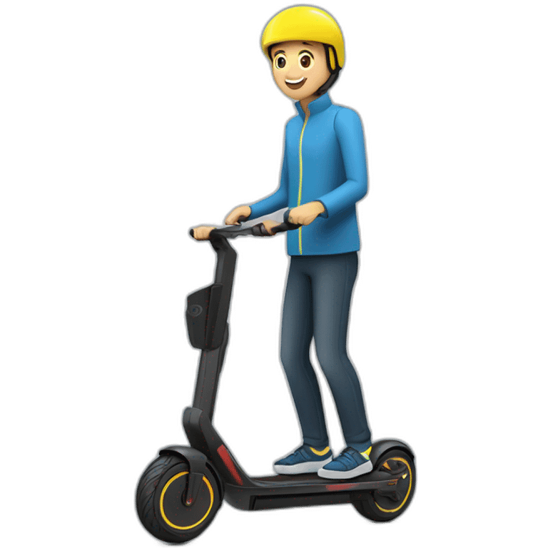 Trotinette électrique Segway avec personne emoji