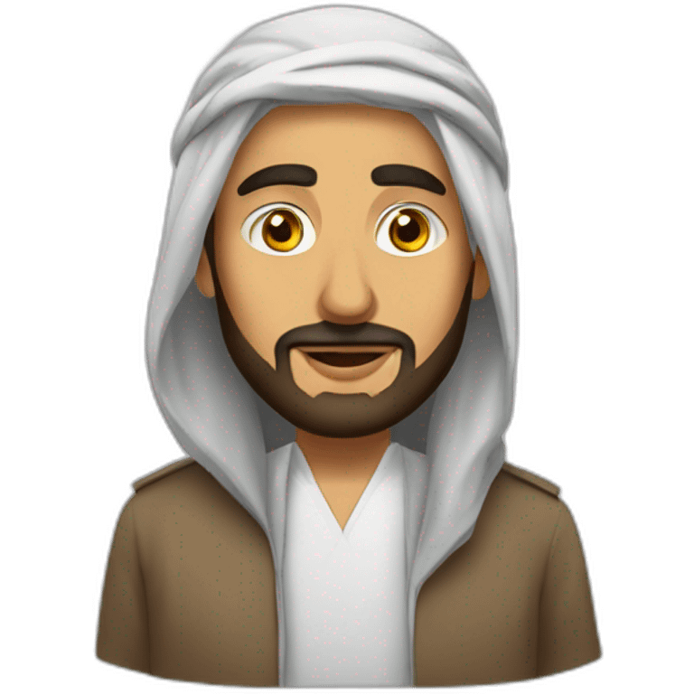 Un arabe avec des Amiens emoji