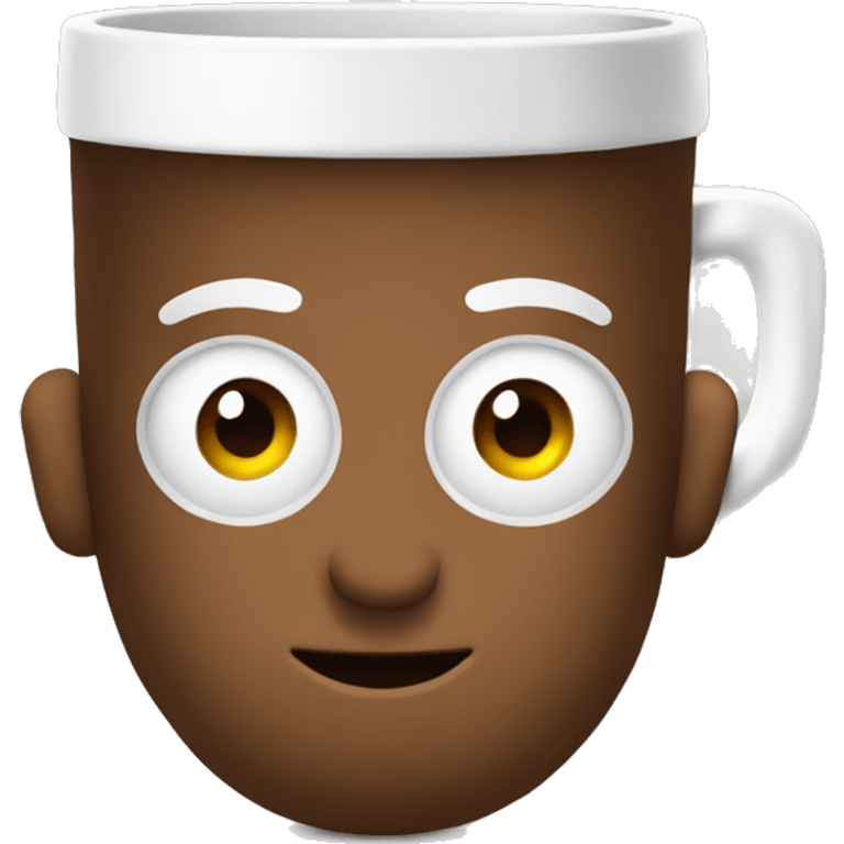 Android con taza de café  emoji