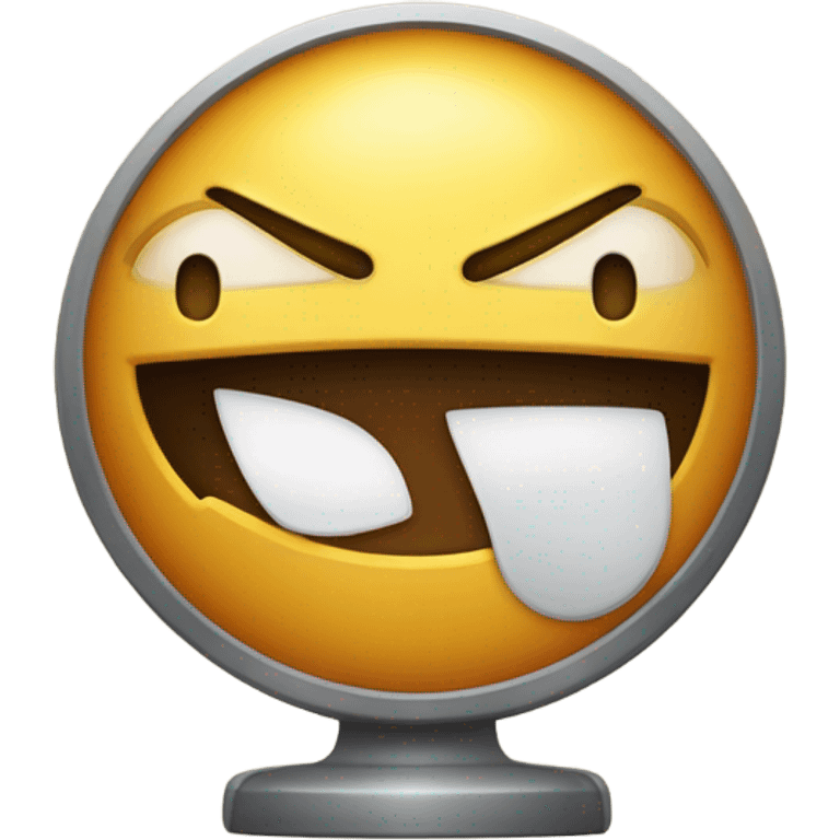 A emoji that does a time up with a face where it’s sticking out the tongue ￼ emoji