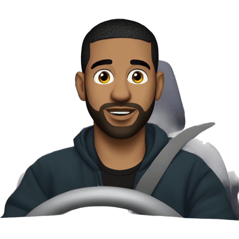 Drake on a late-night drive emoji