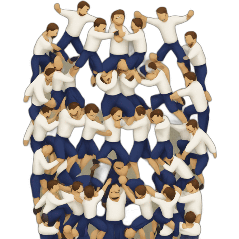 Human towers castellers emoji