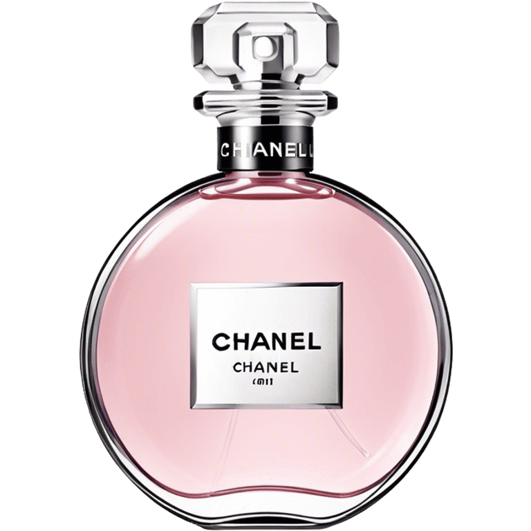 Chanel eau tendre, round bottle emoji