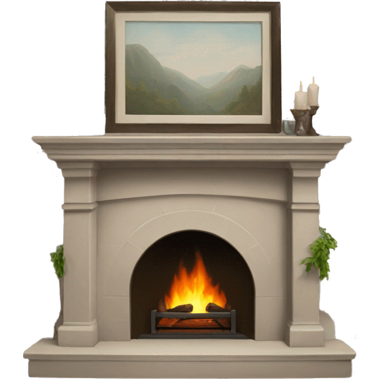 fireplace mantle emoji