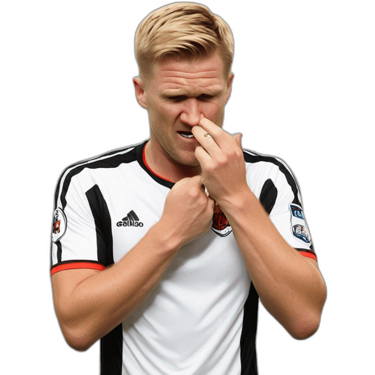 Eddie Howe biting nails emoji