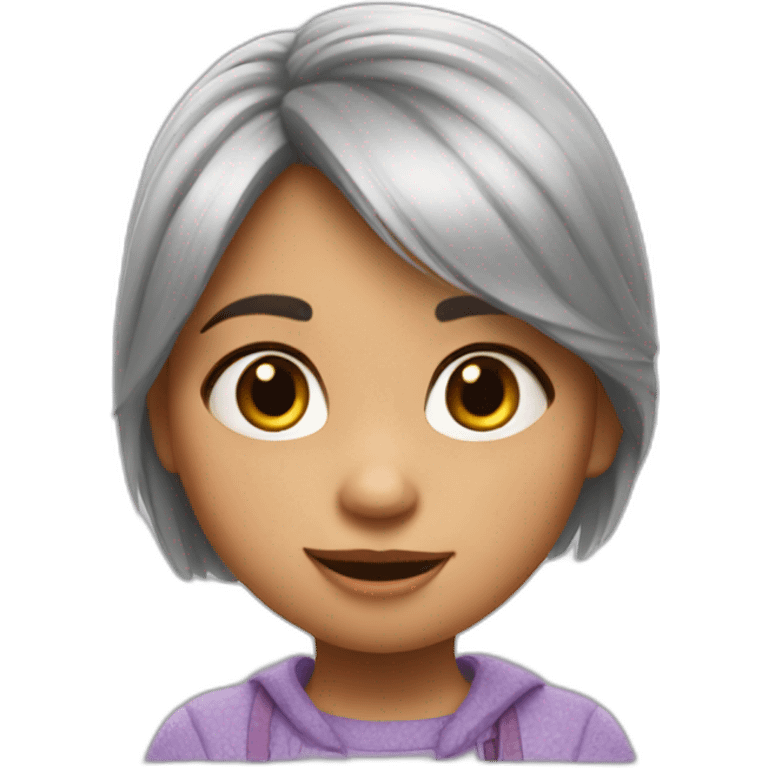 niña estilo pixar emoji