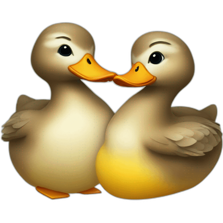 Duck couple emoji