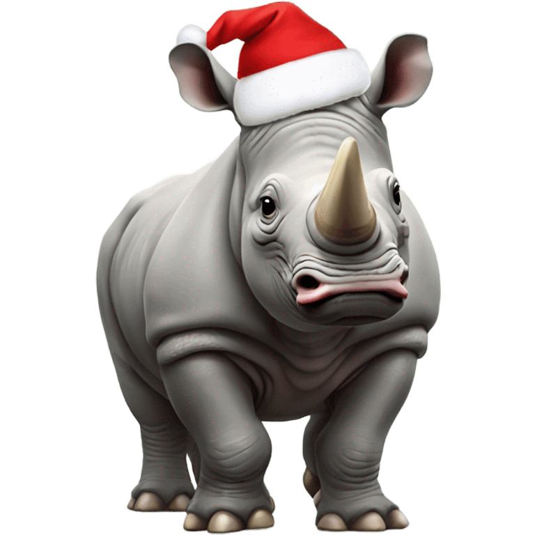 Christmas rhino  emoji