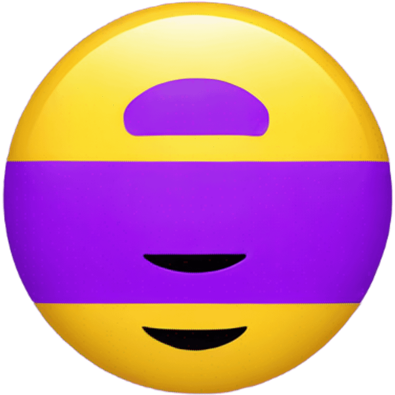 Intersex pride flag with yellow background and purple circle in the middle  emoji