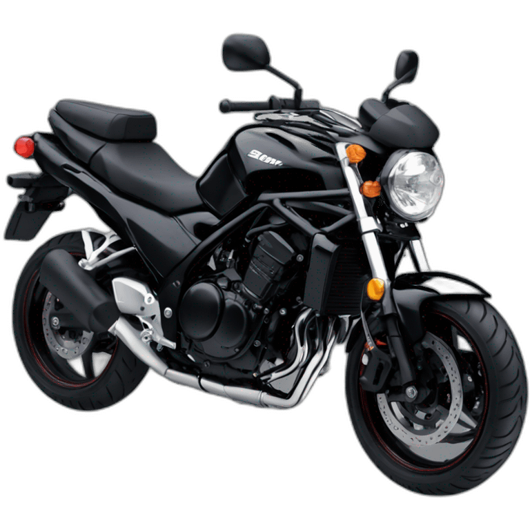 a black suzuki bandit 1200 Naked 2007 emoji