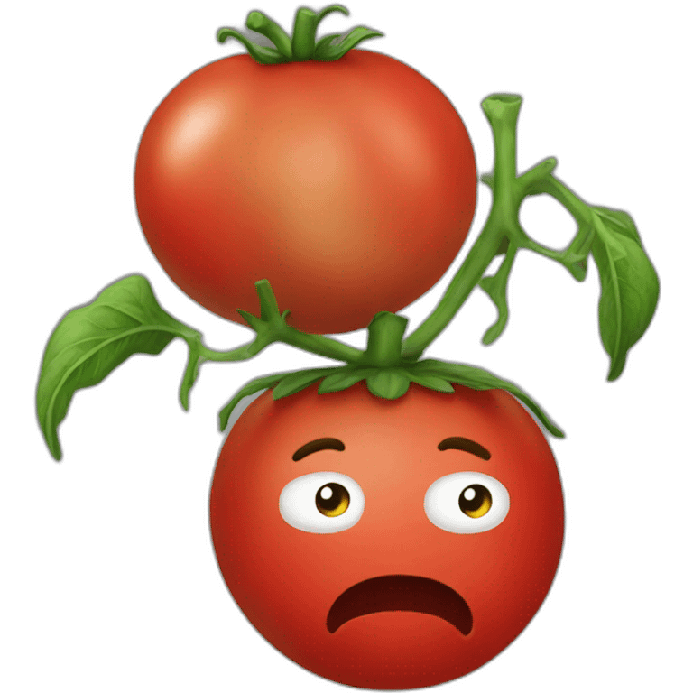 antisocial tomato emoji