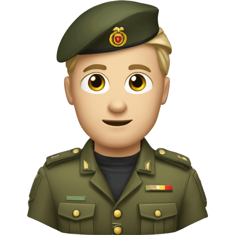 Bundeswehr soldat mit dunkelblondem kurzen haar   emoji