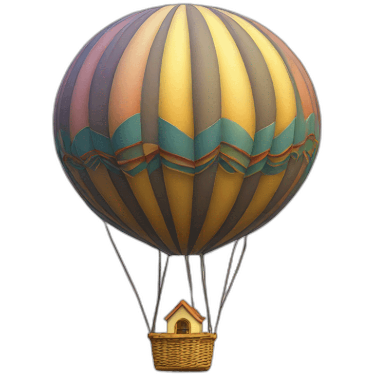 Fractal hot air Balloon emoji