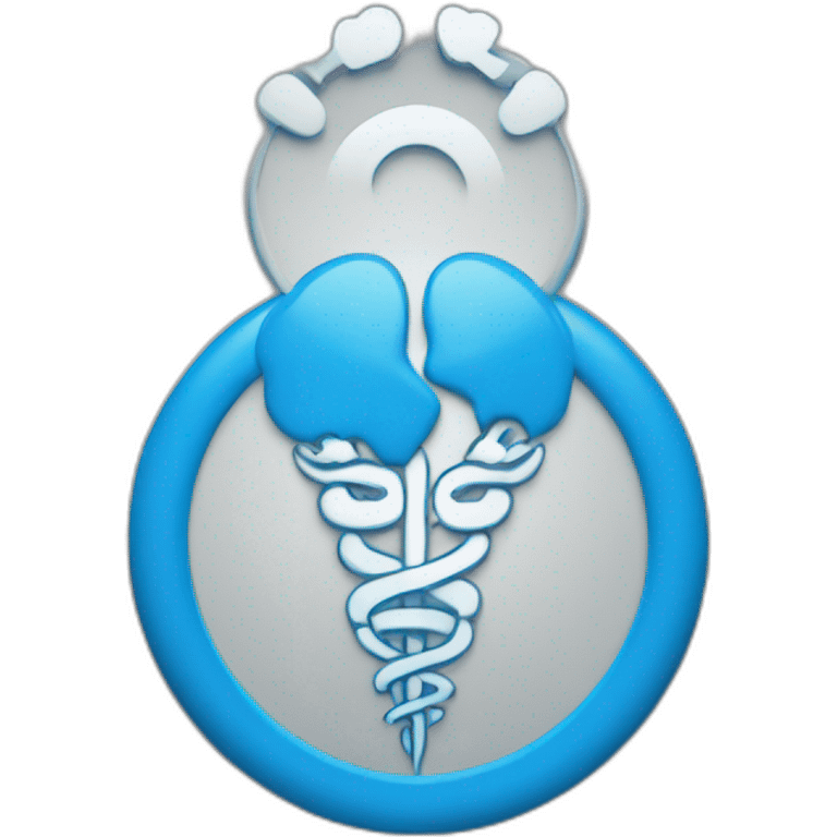 world health organization icon original blue emoji