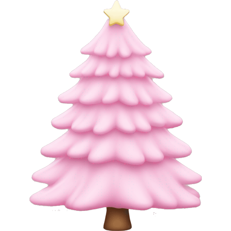 Baby pink christmas tree emoji