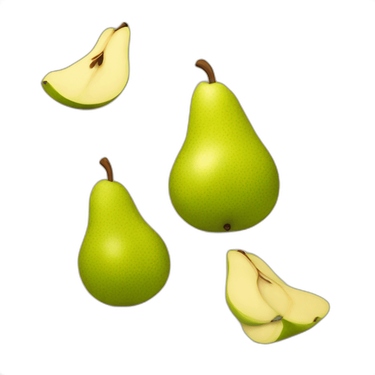 a board for slicing fruit in the shape of a pear emoji