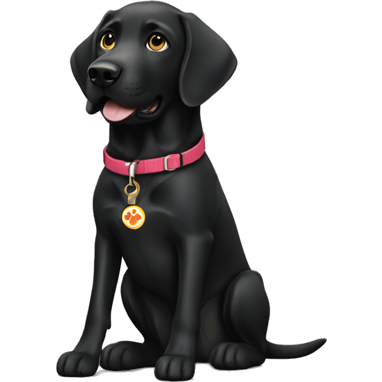 Black Labrador service dog emoji