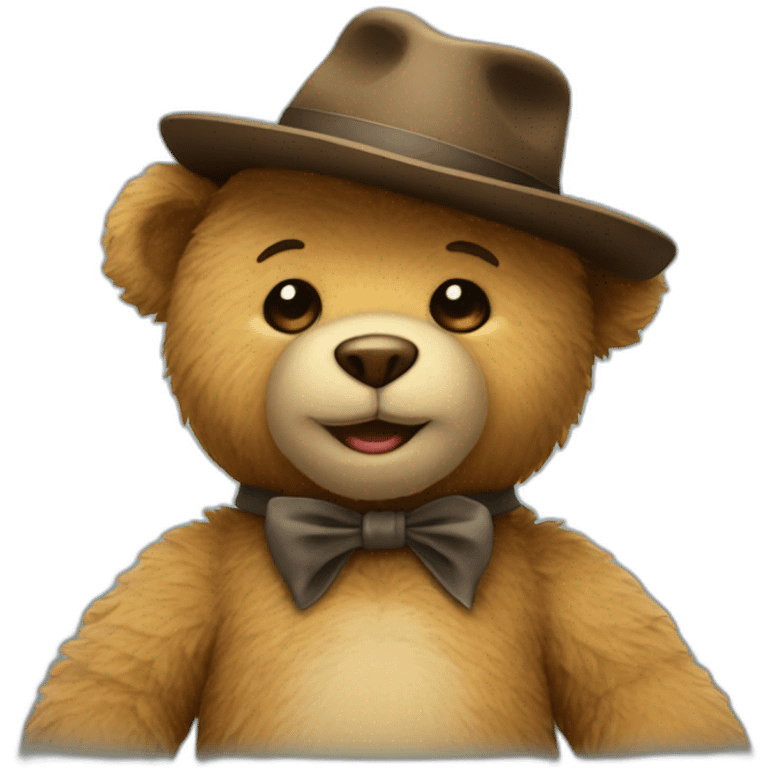 teddy bear in a hat emoji