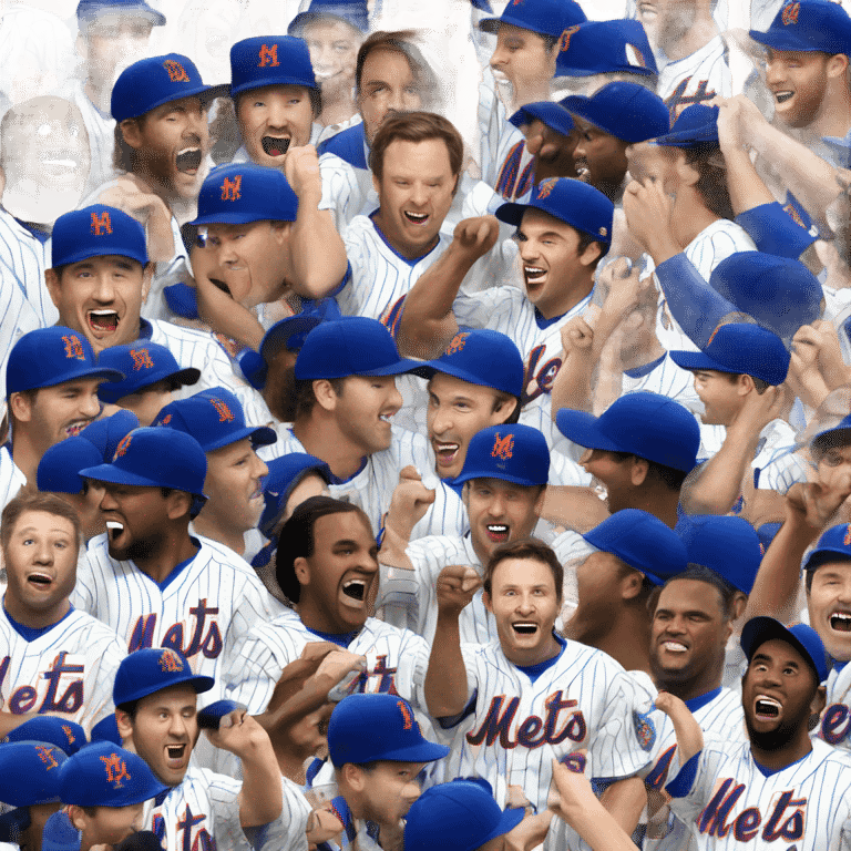 Mets player winning world series emoji