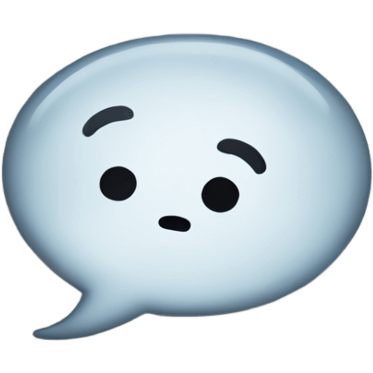 speech balloon emoji blank empty just the bubble balloon only with nothing inside. no text no faces. nothing emoji