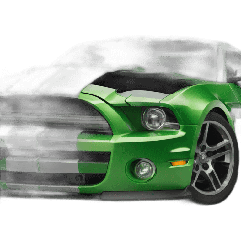 Shelby-gt500-car-green emoji