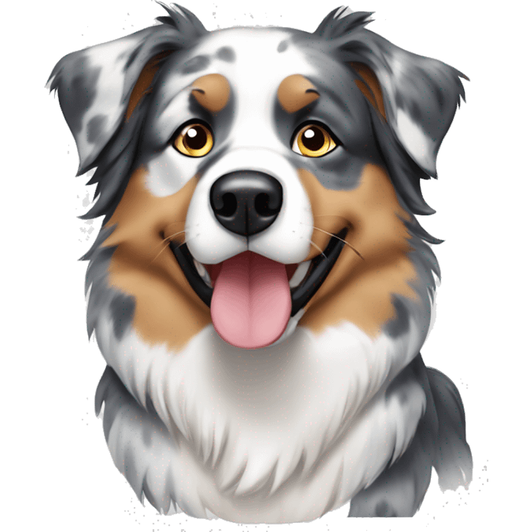 blue merle australian shepherd emoji