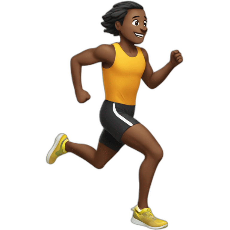 running emoji