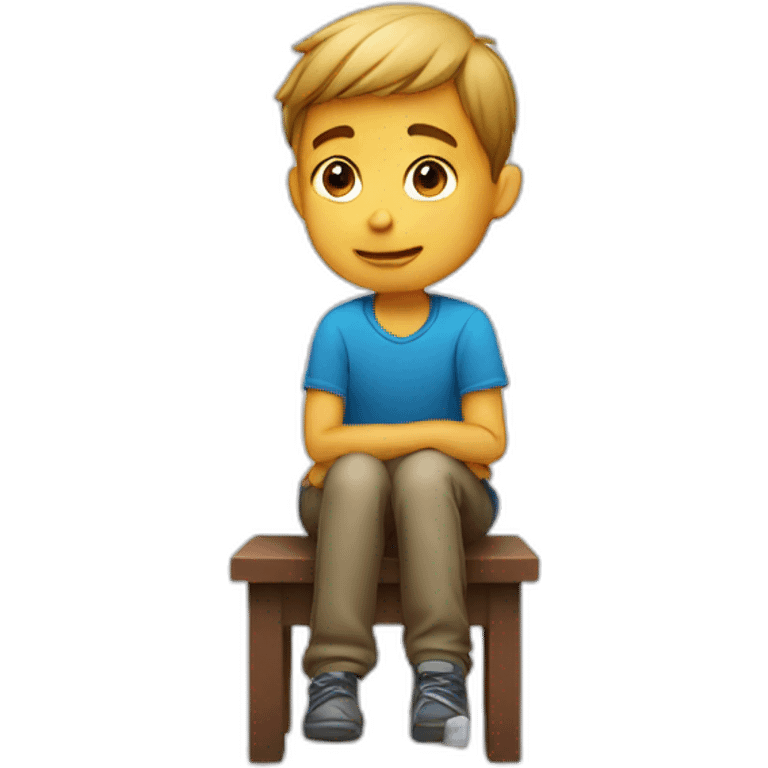 boy sitting emoji