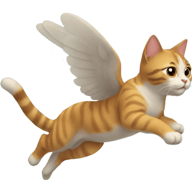 Flying cat emoji